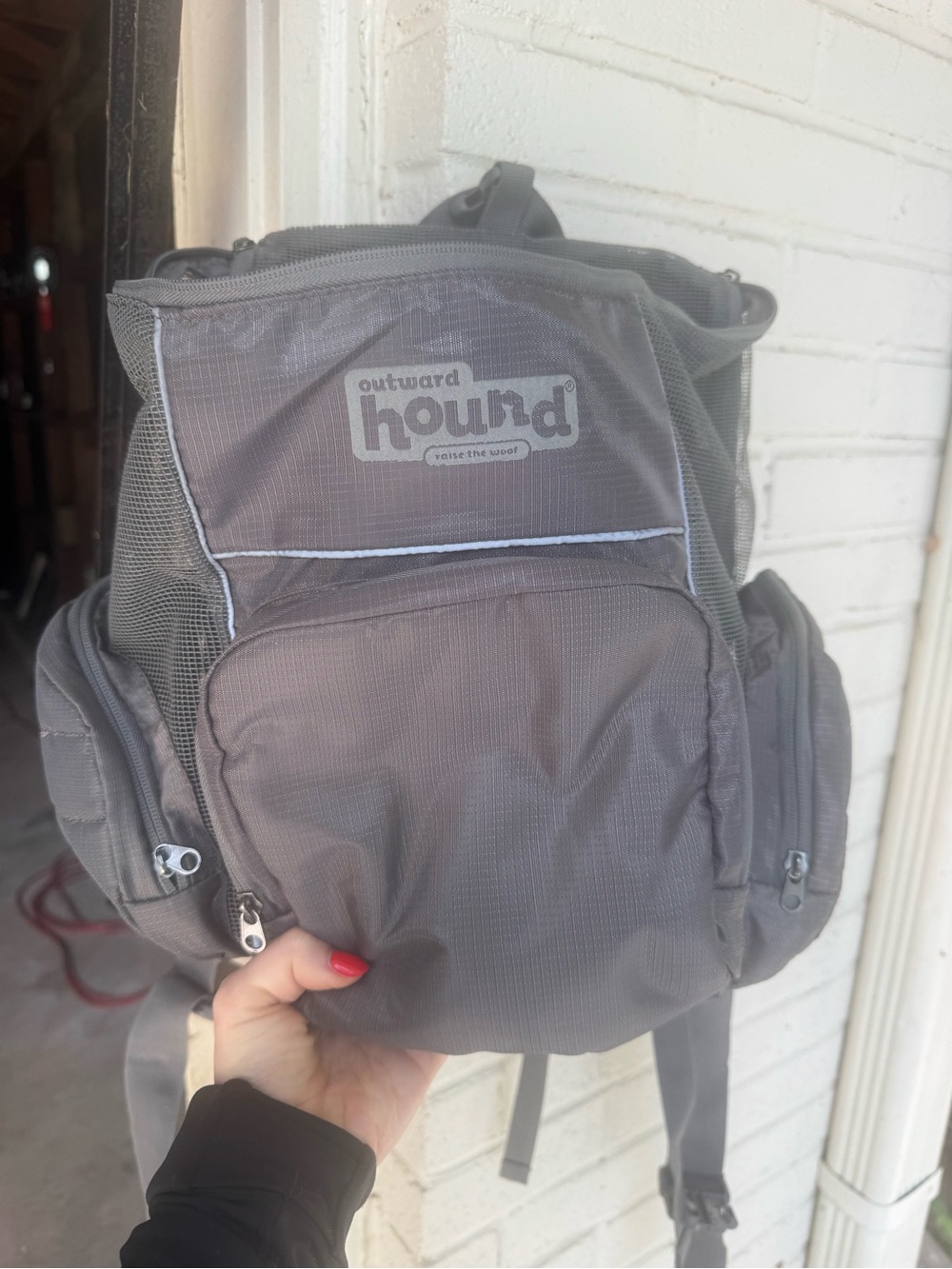 Outward Hound Gray Men’s Daypack Backpack